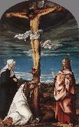 Crucifix with Mary, Mary Magdalen and St John the Evangelist BURGKMAIR, Hans